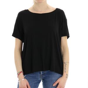 T-SHIRT FIOCCO NERO